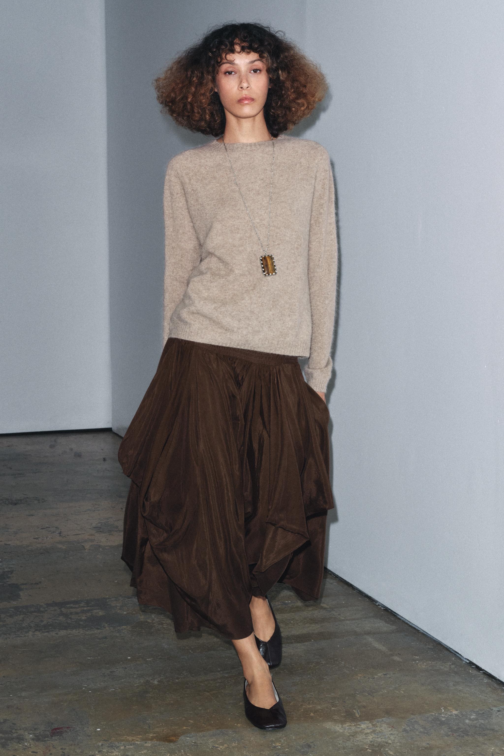 JUPE MI-LONGUE À VOLUME ZW COLLECTION